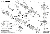 Bosch 3 601 C88 204 Gws 7-115 E Angle Grinder 230 V / Eu Spare Parts